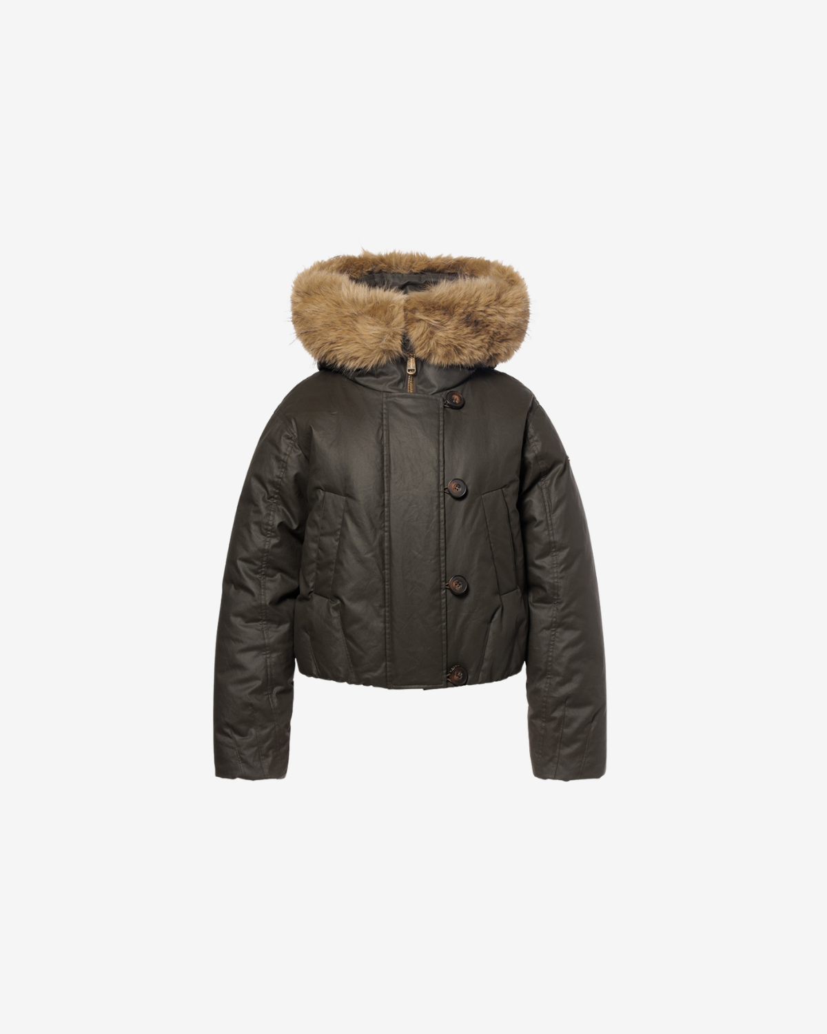 Nyoko jacket faux border Army