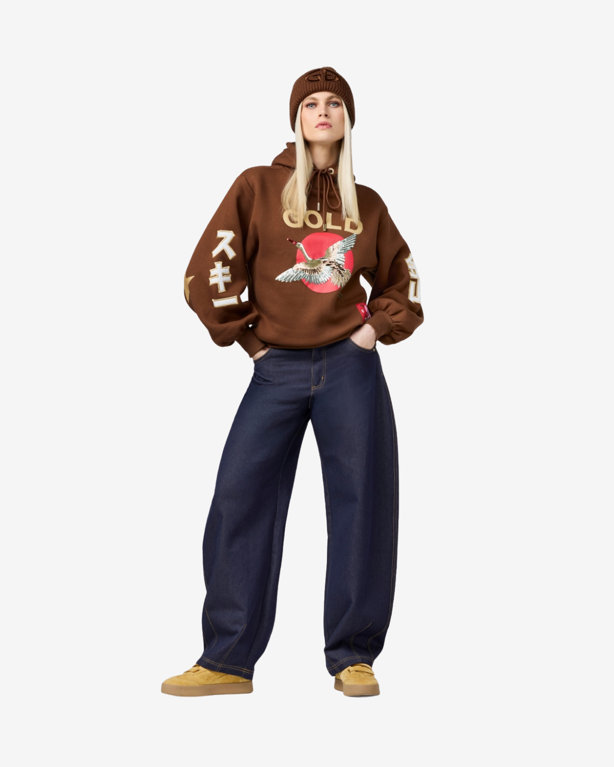 Tobu hooded sweater Deep mocha