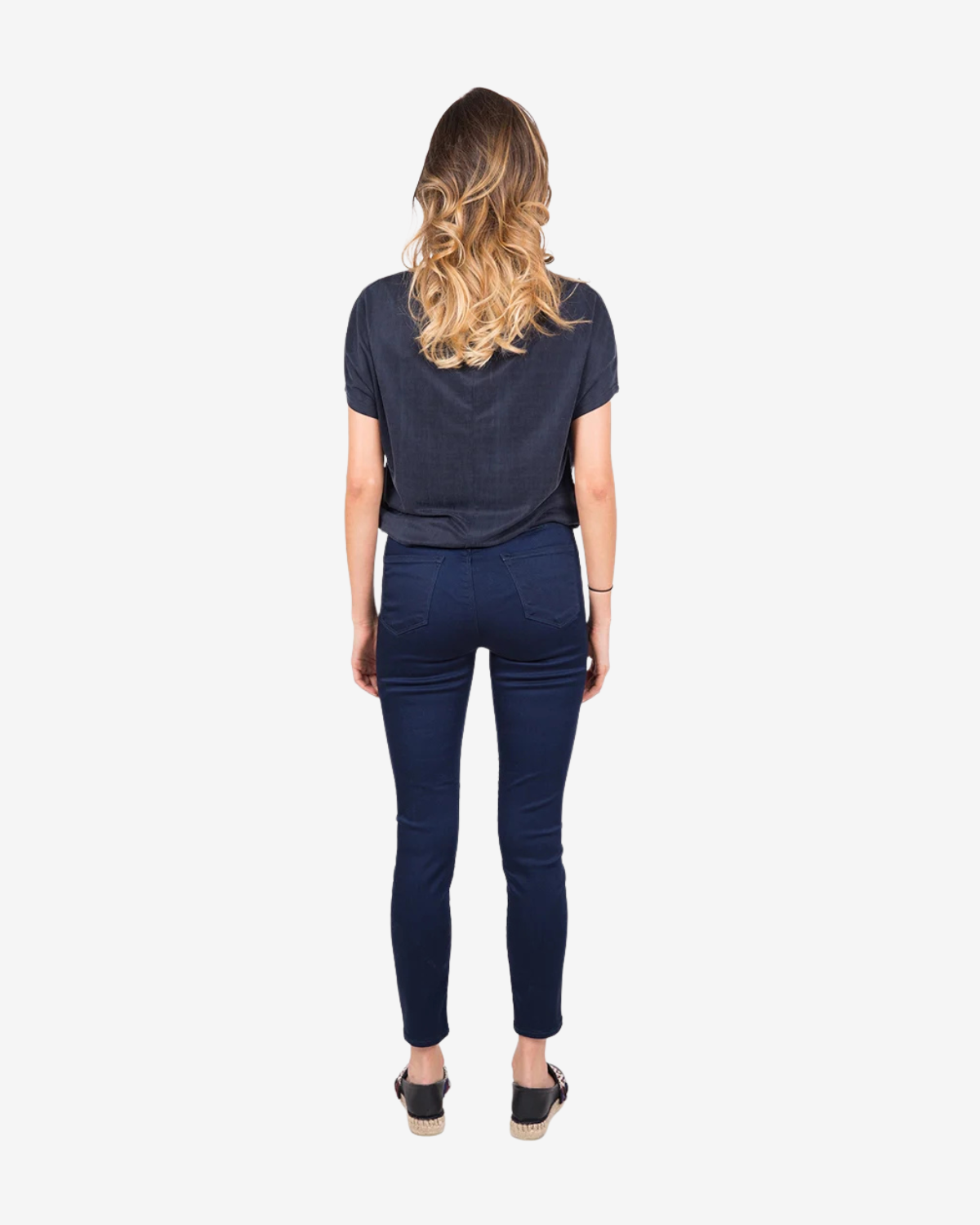 ALANA High Rise Crop Skinny blauw