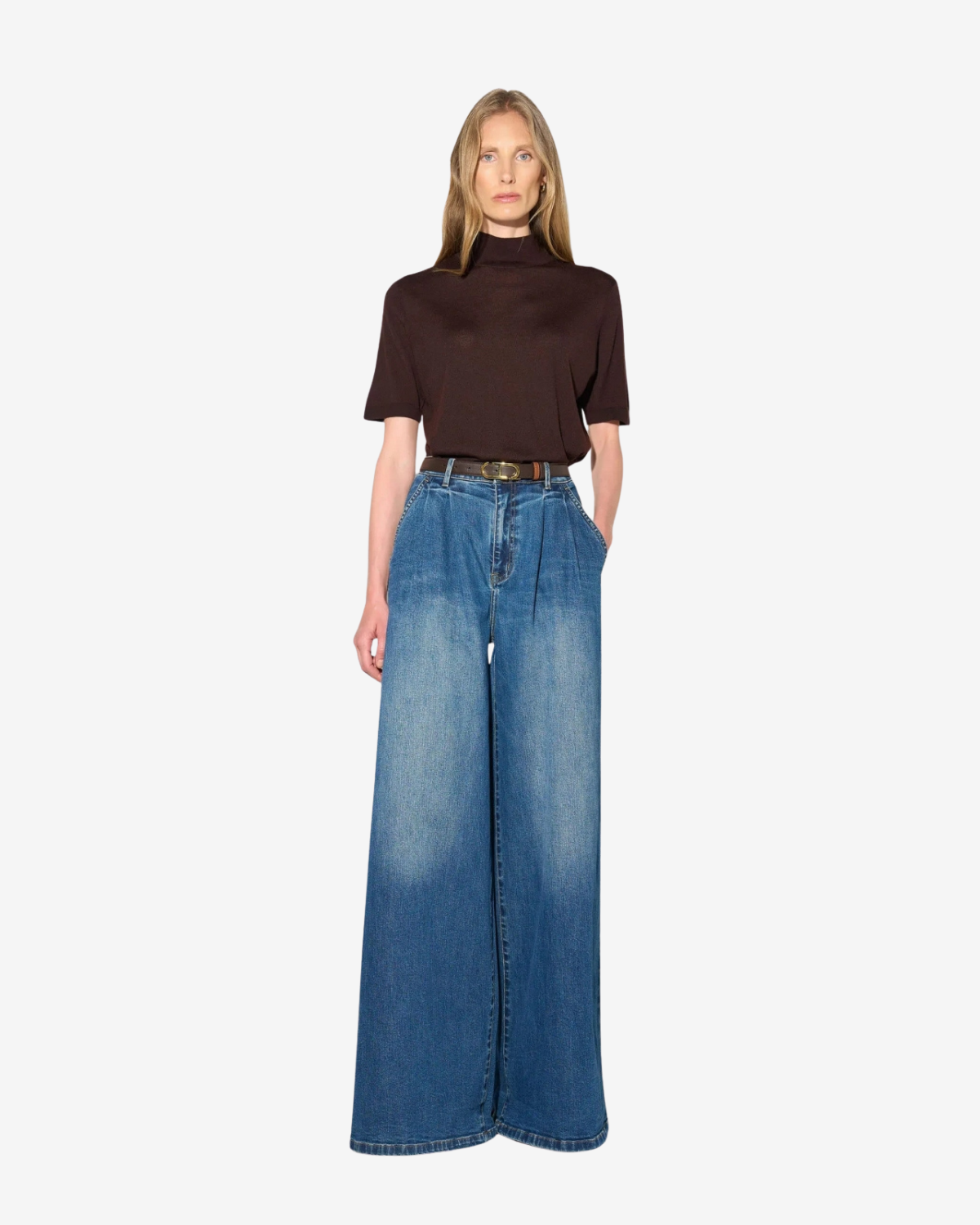 Dollar Wide Leg Jeans blauw