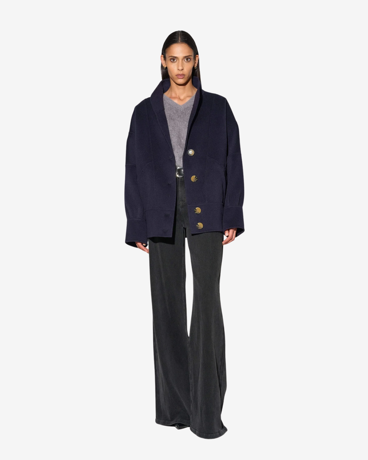 Seth Cashmere Jas Donker Blauw