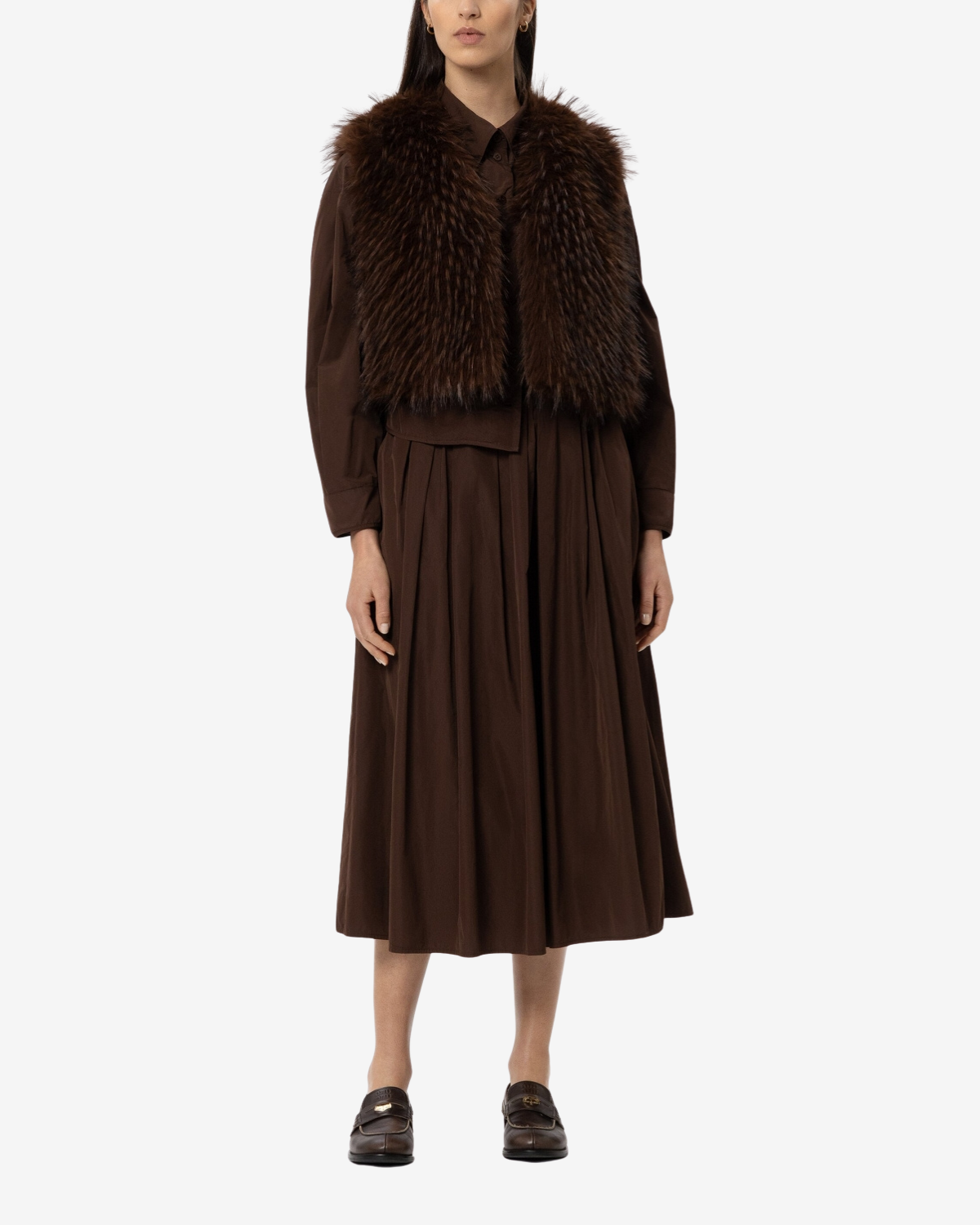 Boho-vest Marone