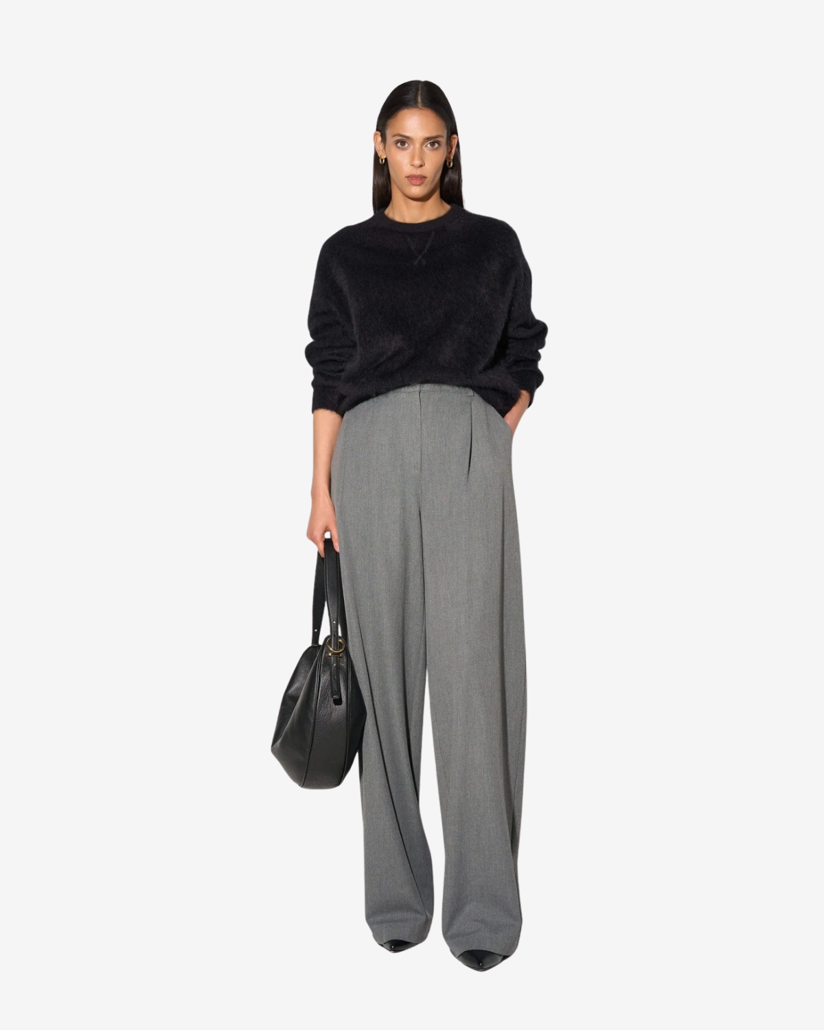 Lewis Cashmere Trui Zwart