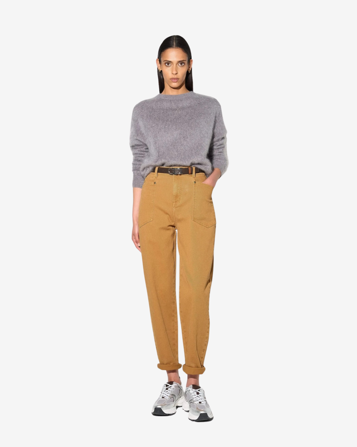 Lewis Cashmere Trui Grijs