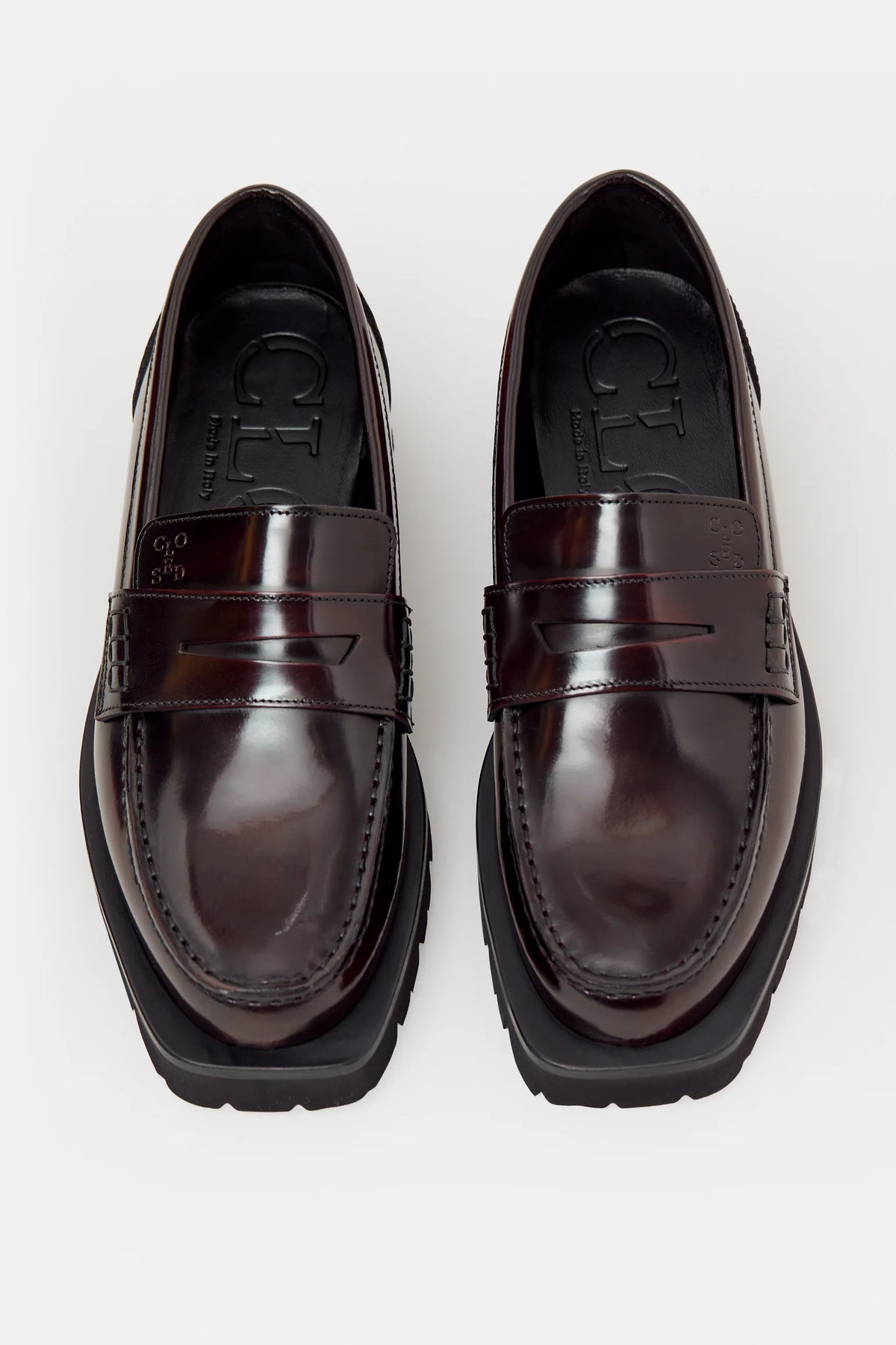Loafer Dark raisin red