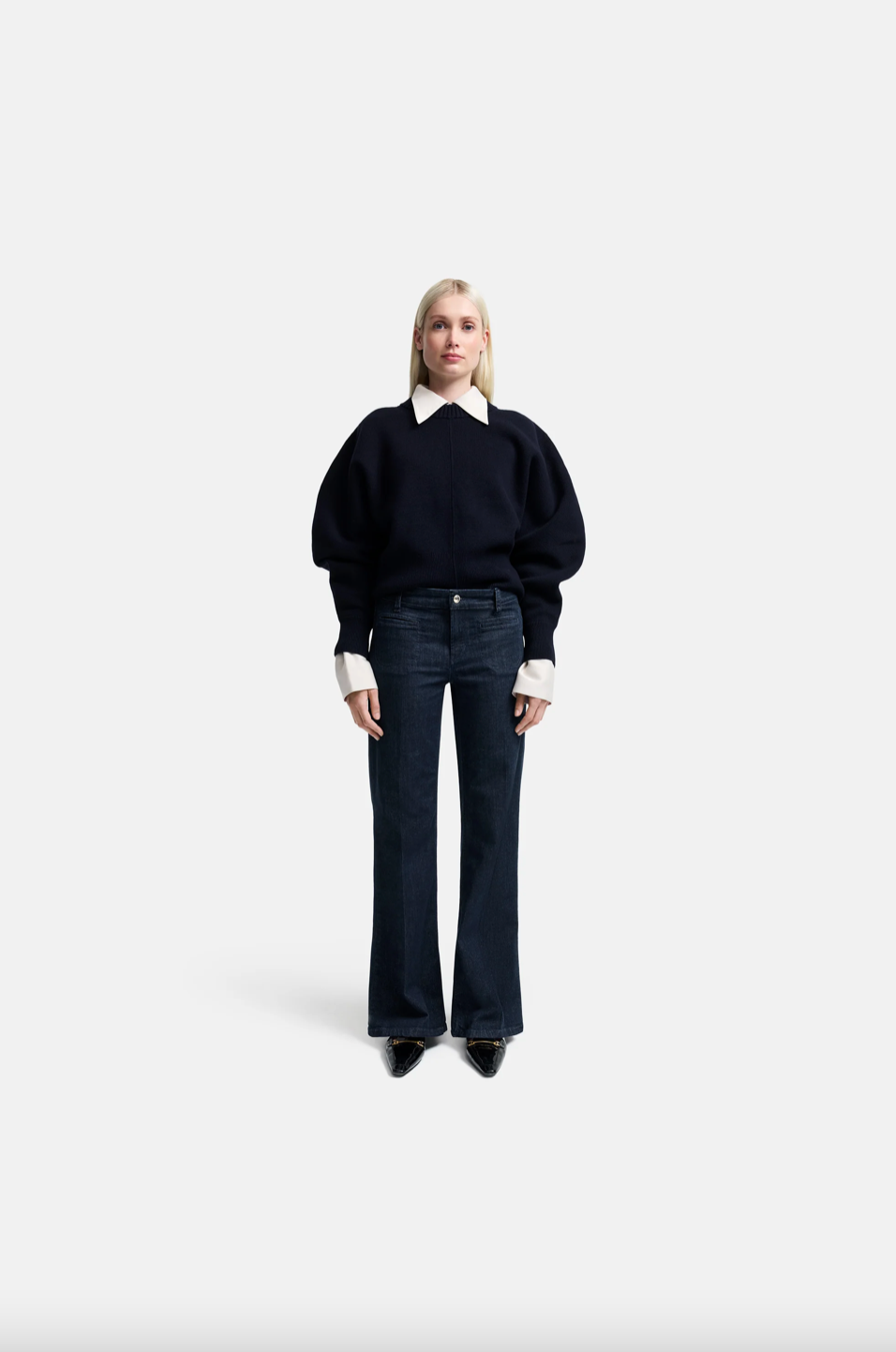 Tess wide leg Modern rinsed