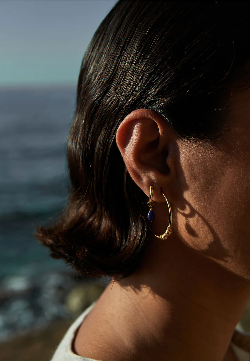 yve earring Blue