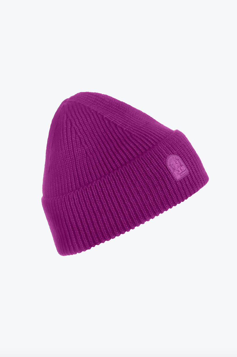 plain beanie deep orchid