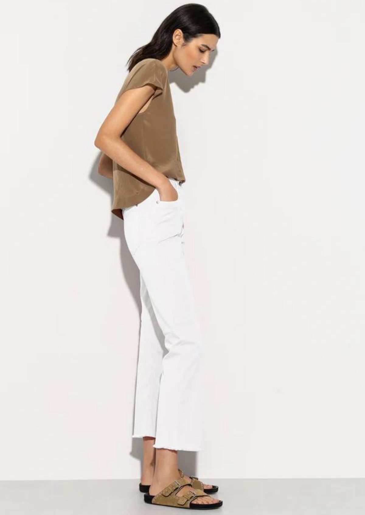 Broek bleached white