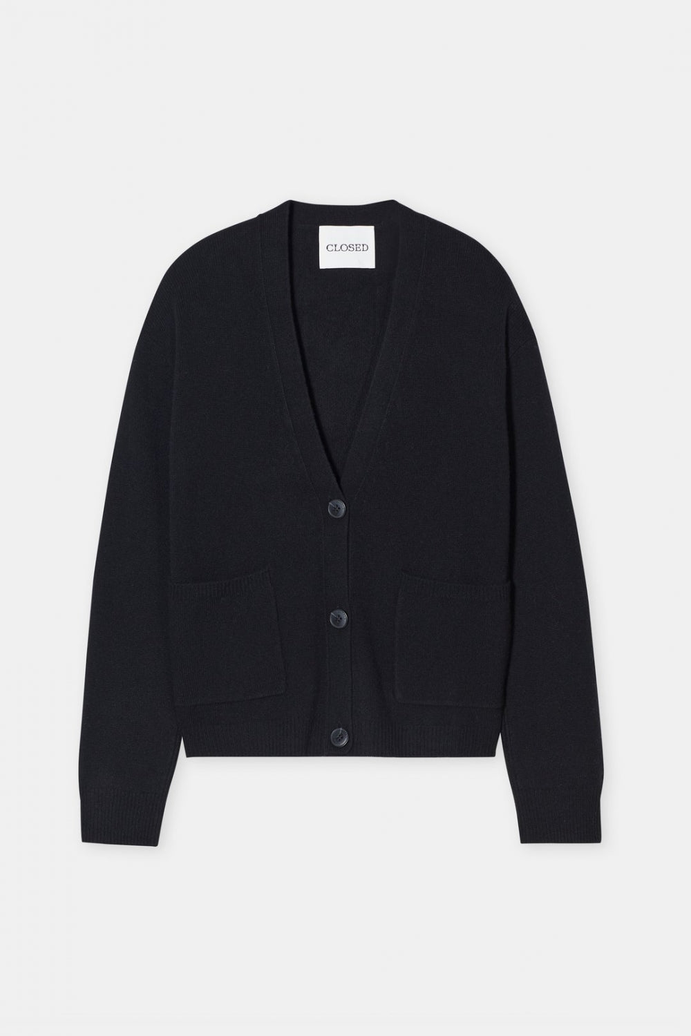 V cardigan long sleeve black