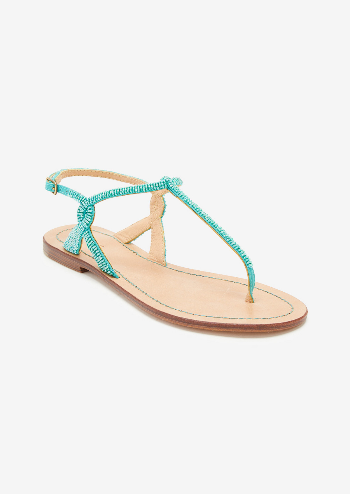 Flat sandal menta-munt