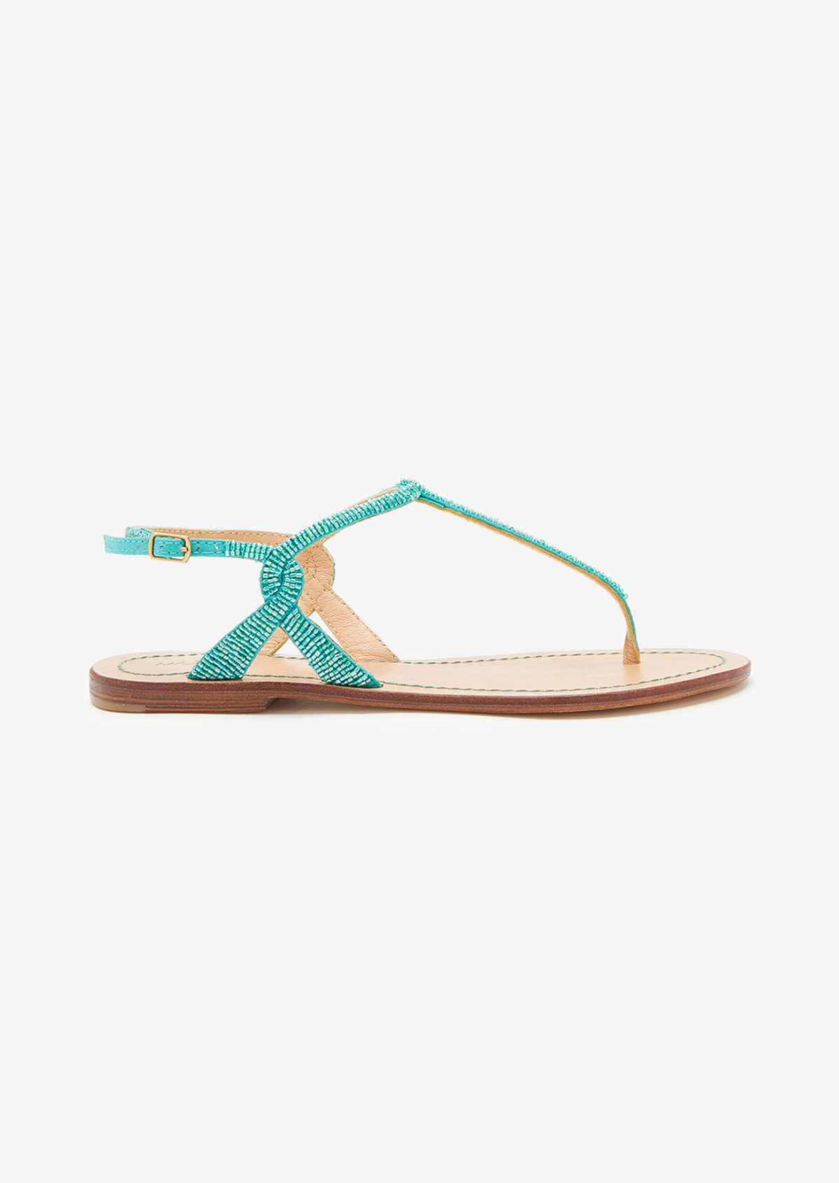 Flat sandal menta-munt