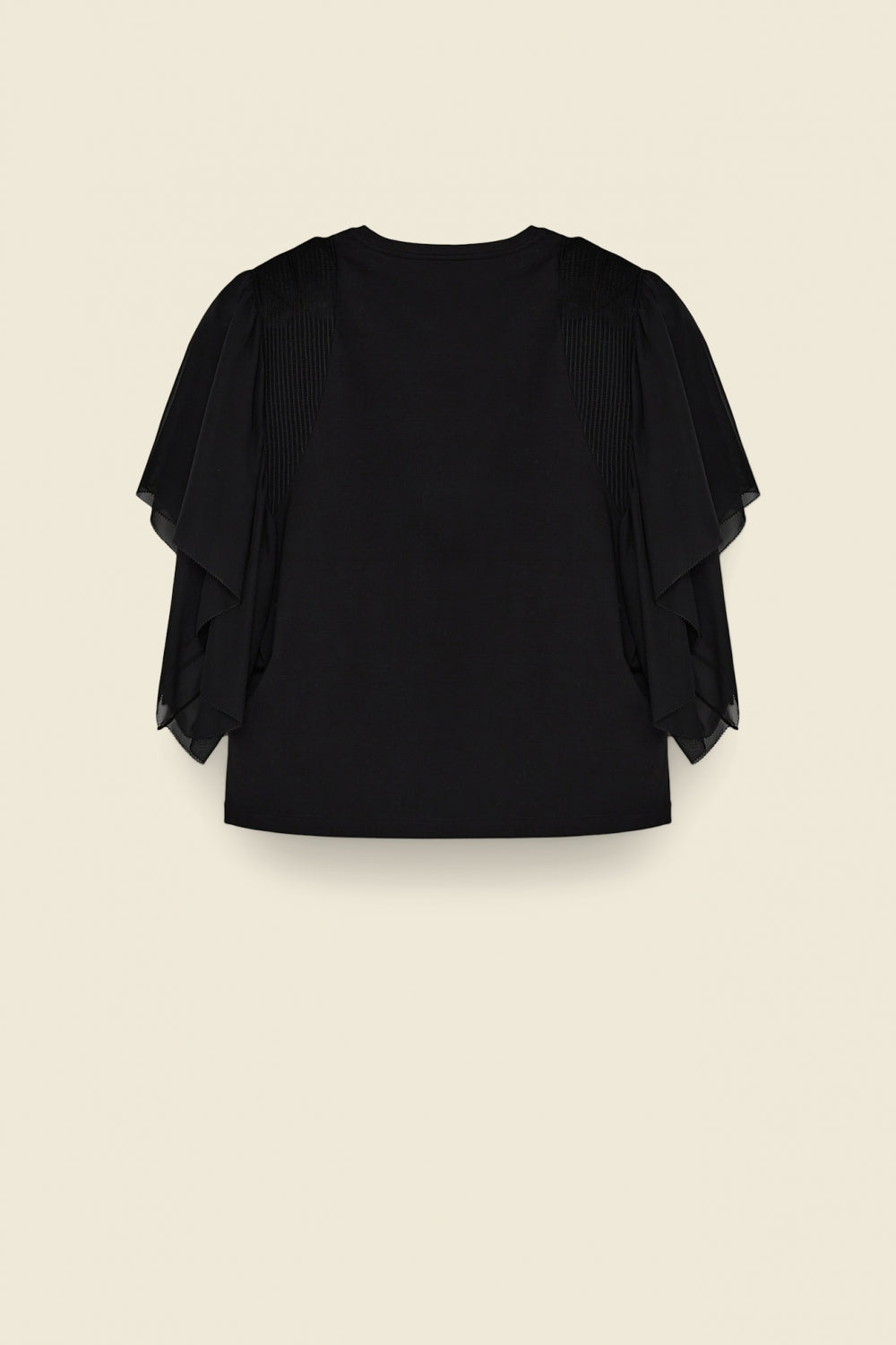SENSUAL SOPHISTICATION o-neck Pure black