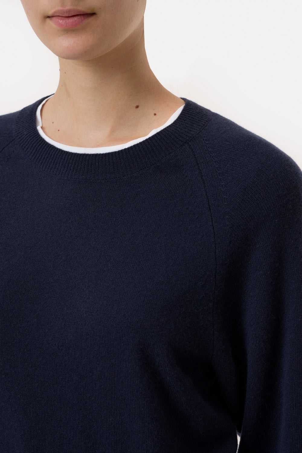 Crew neck cropped Dark night