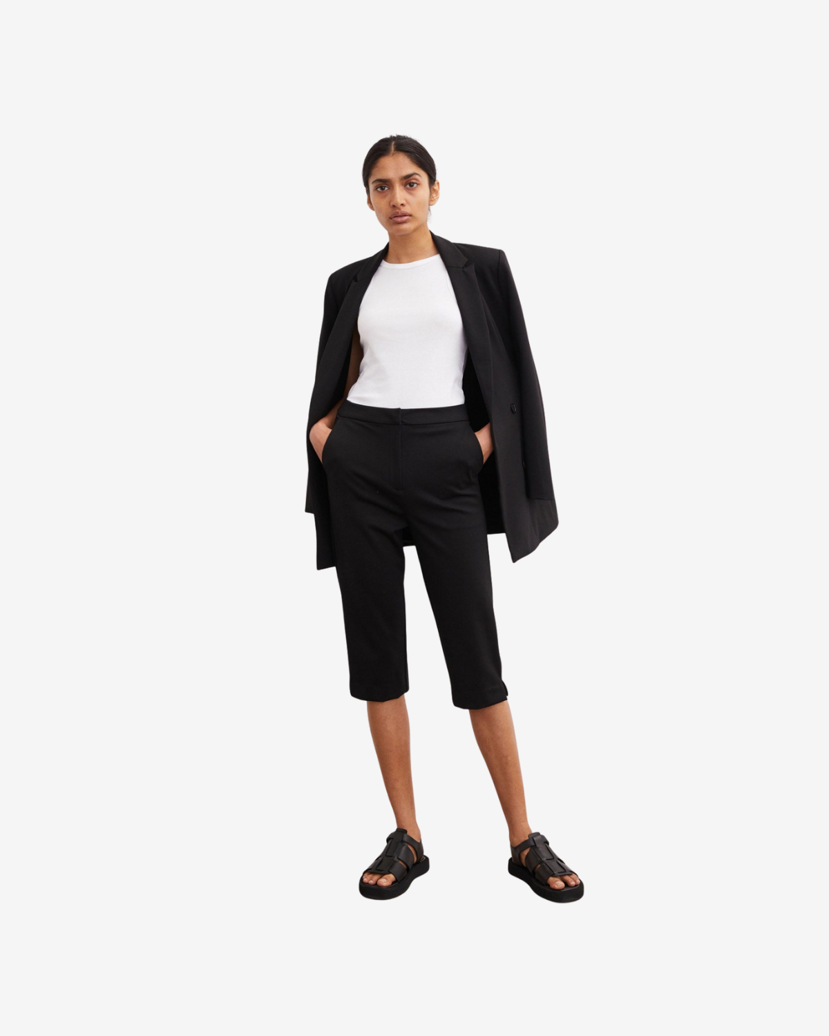 Lien tailored shorts black