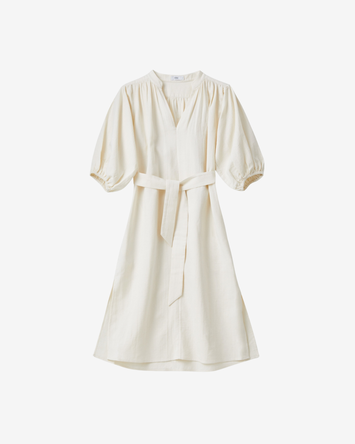 gathered dress Ecru