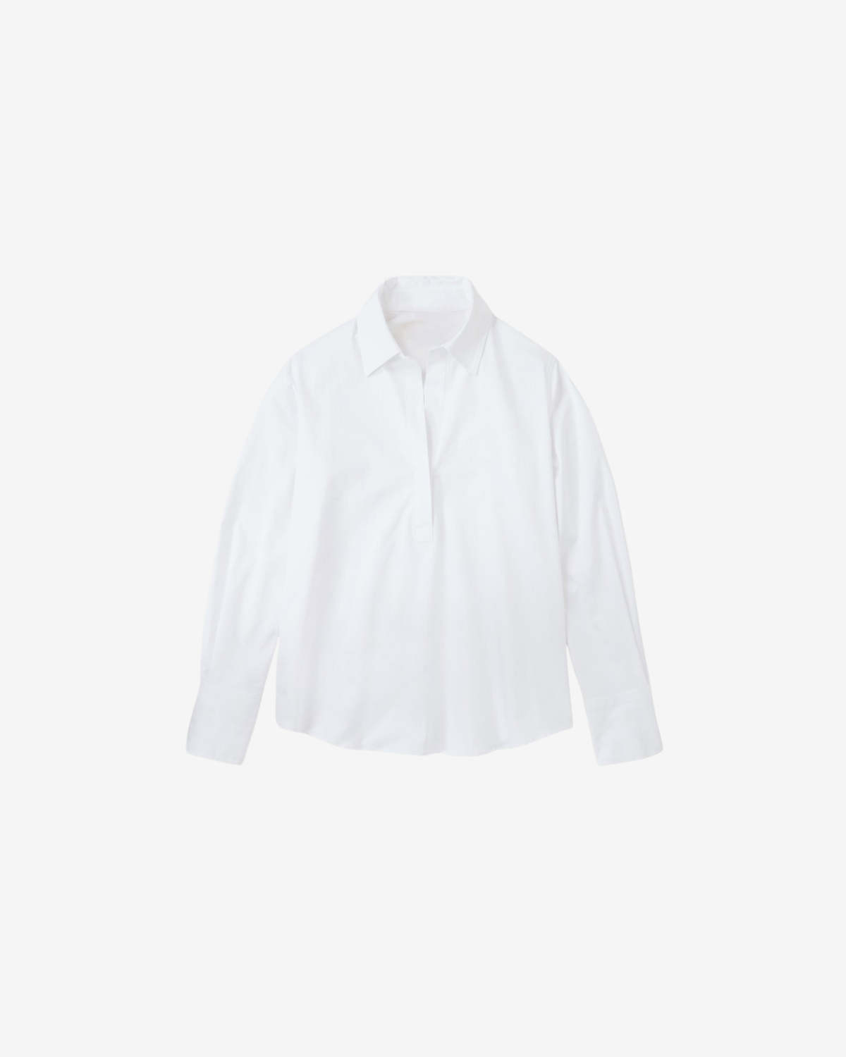 Open neck tunic White