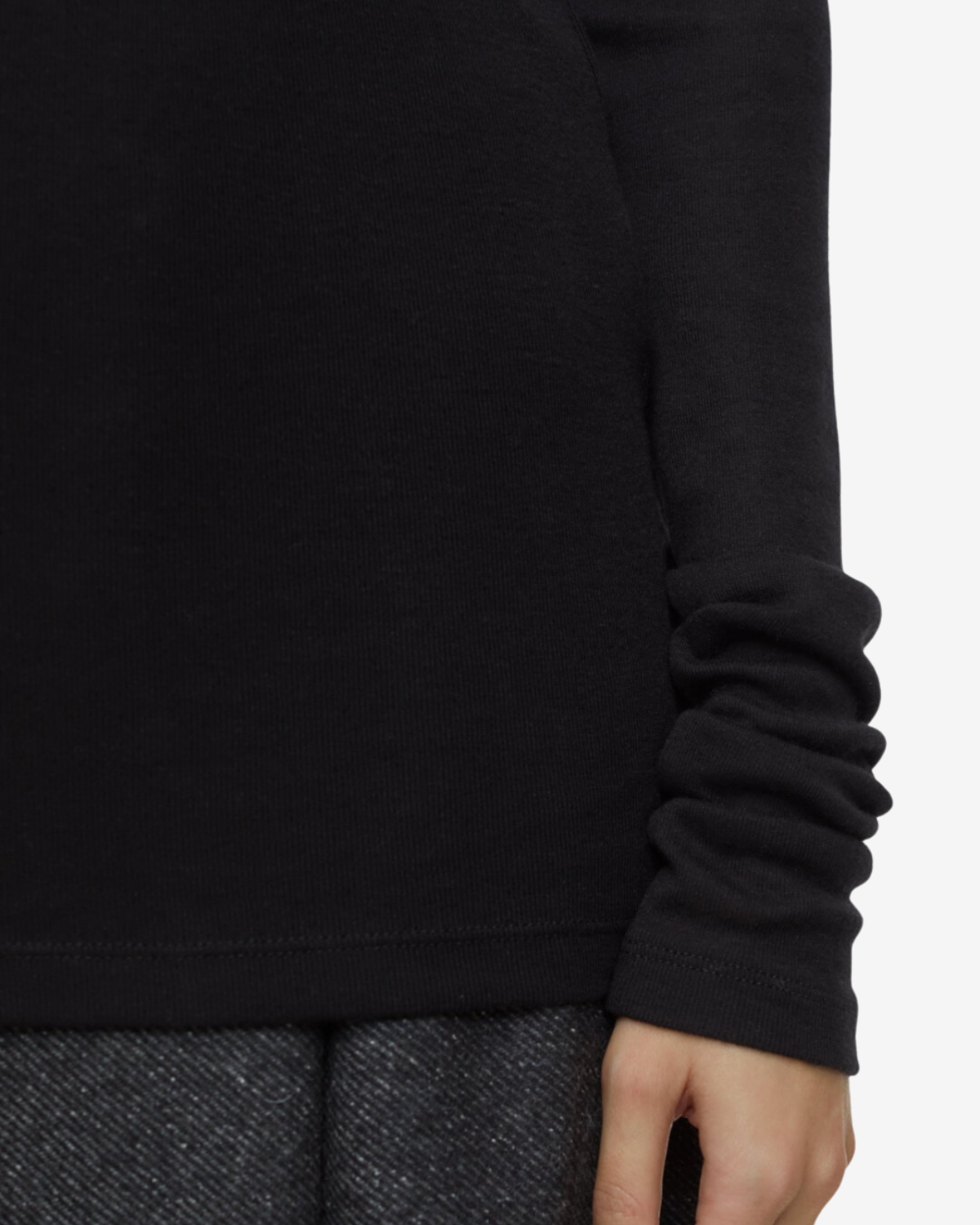 turtle neck longsleeve black