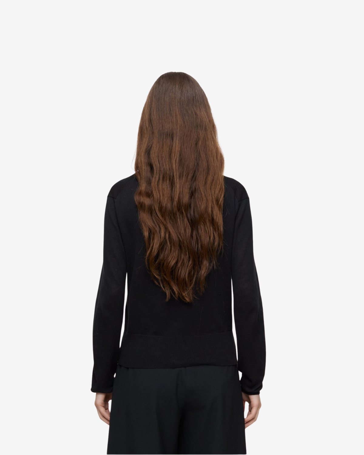 V cardigan long sleeve black