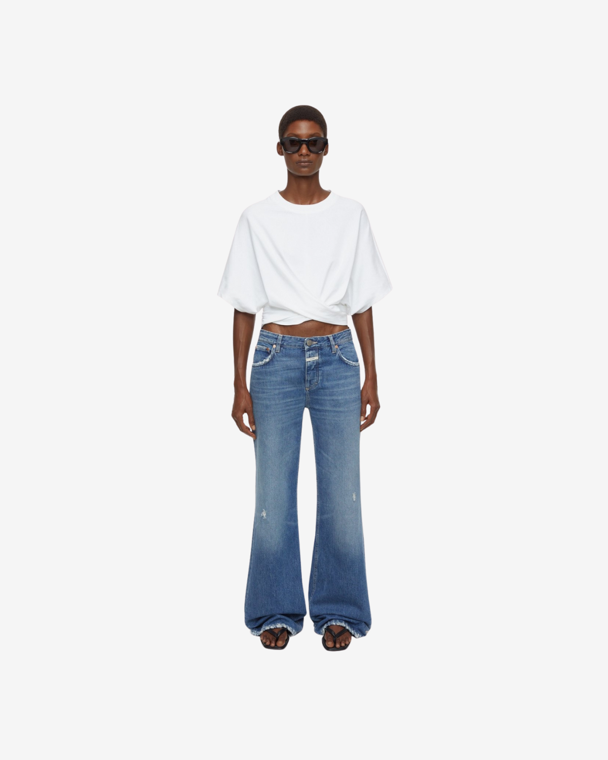 Wrap t-shirt White
