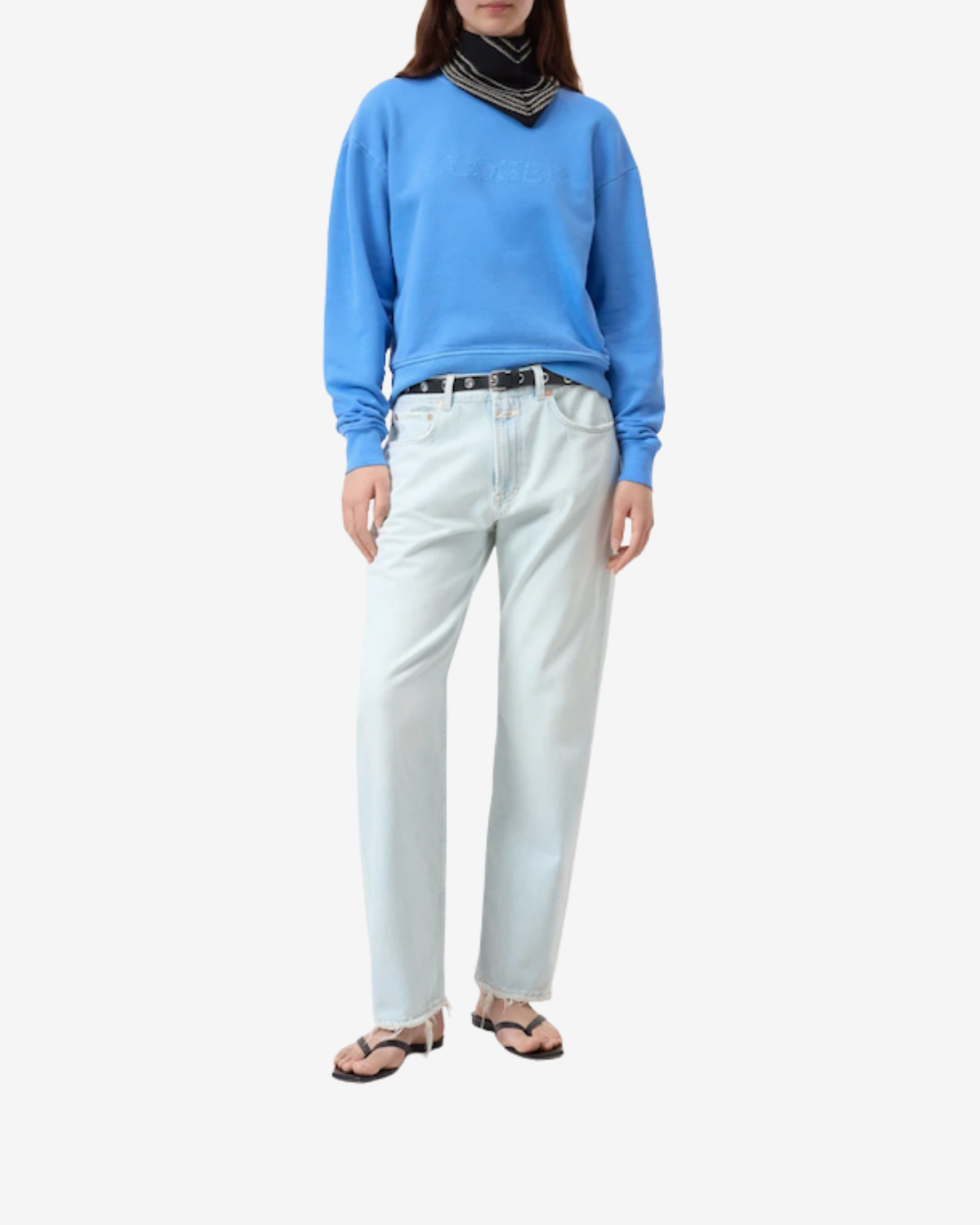 Logo crewneck cornflower blue