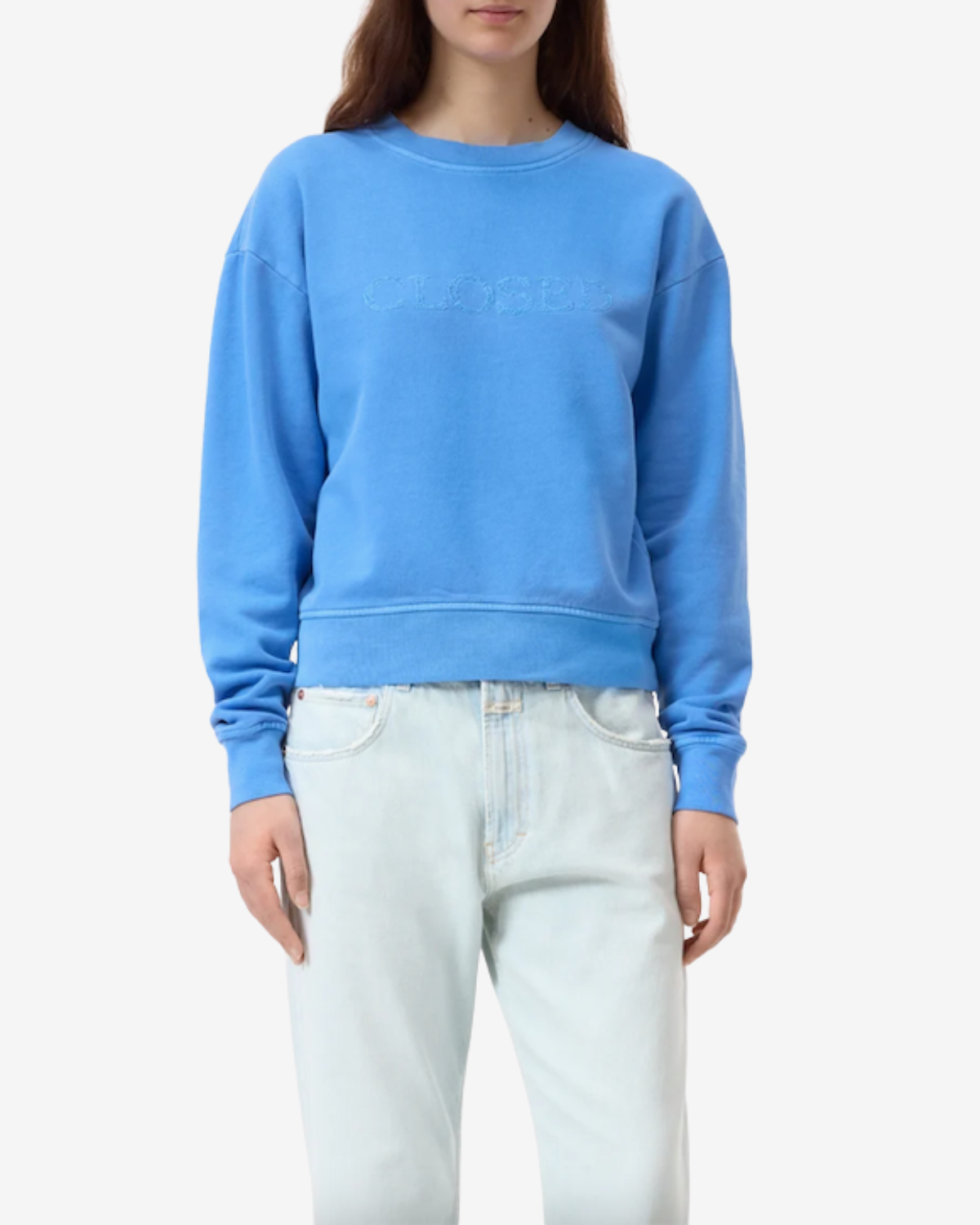 Logo crewneck cornflower blue
