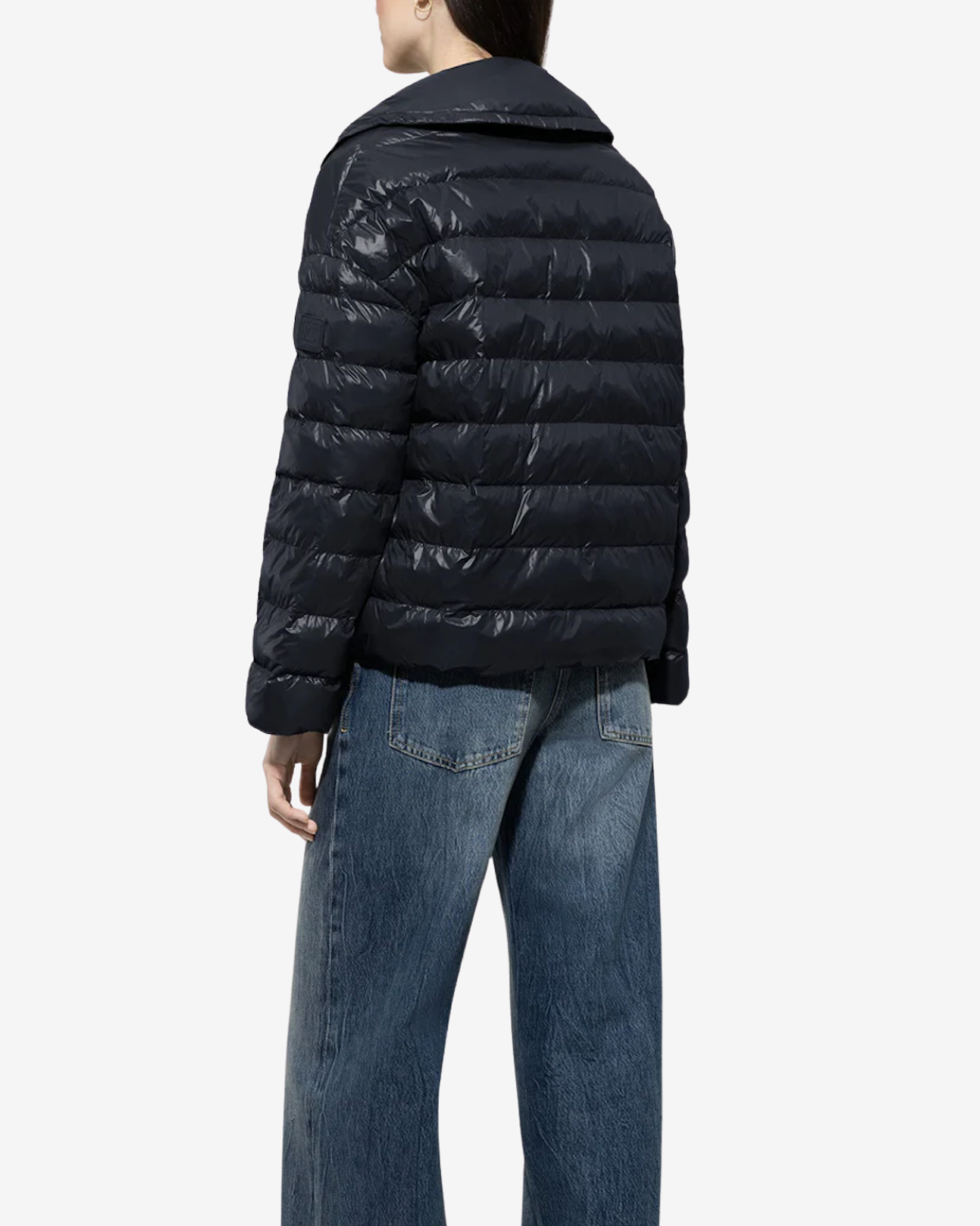 Outdoor quilted jacket Dark blue