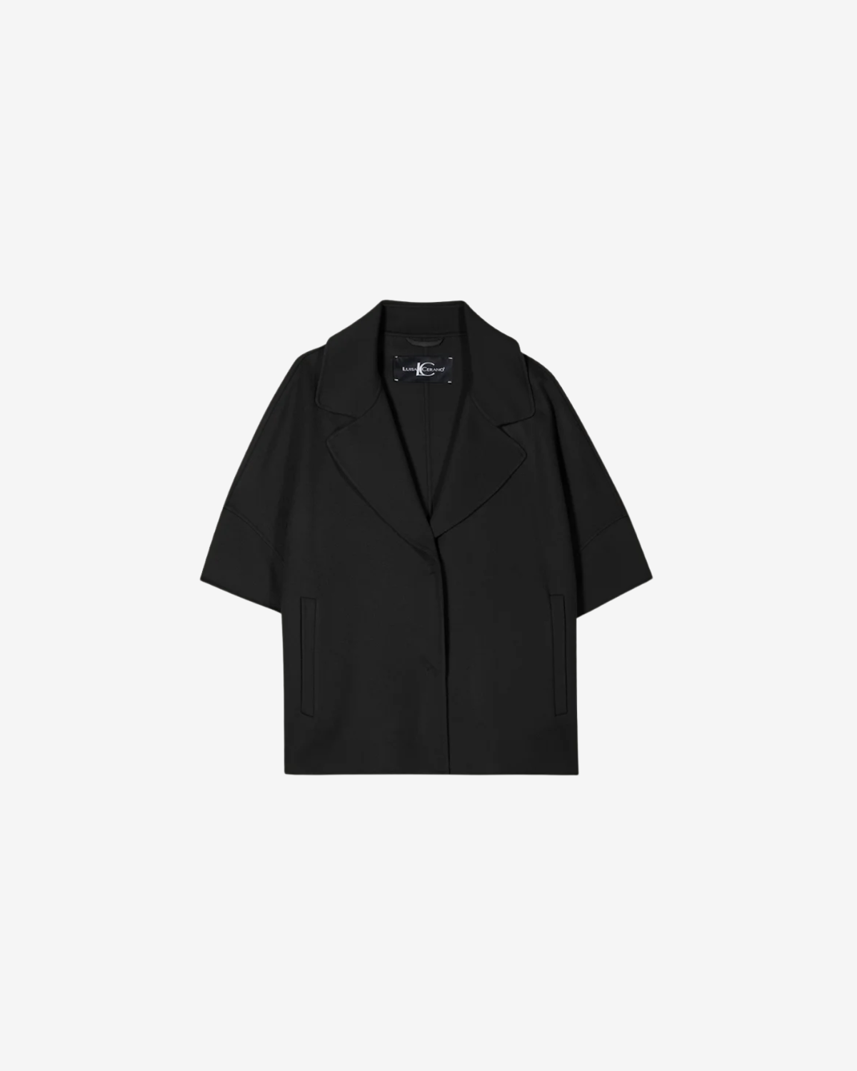 Double-face cape Deep black