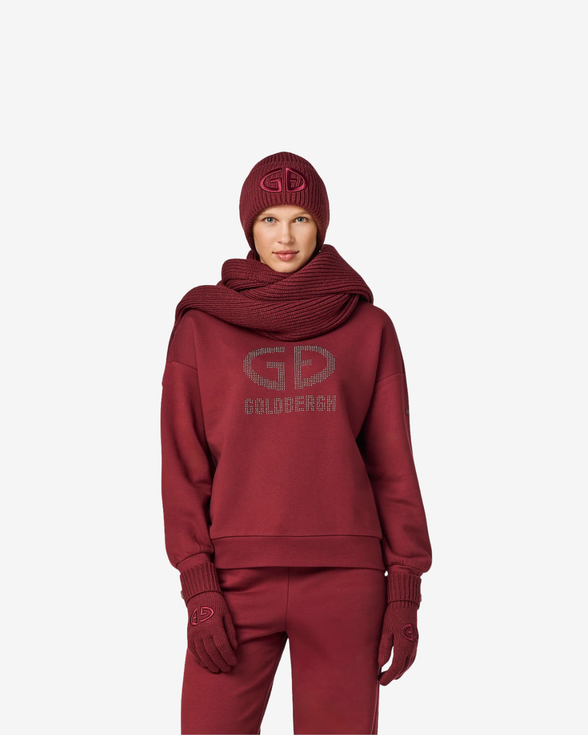 Alessandra crew neck Vino Rosso