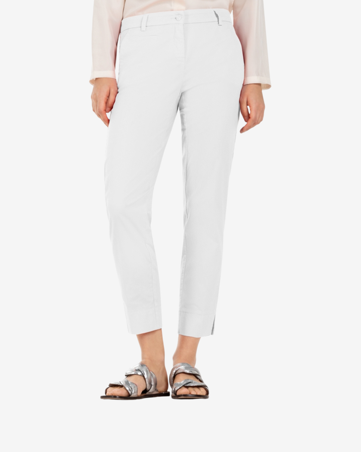 Stella cropped pure white