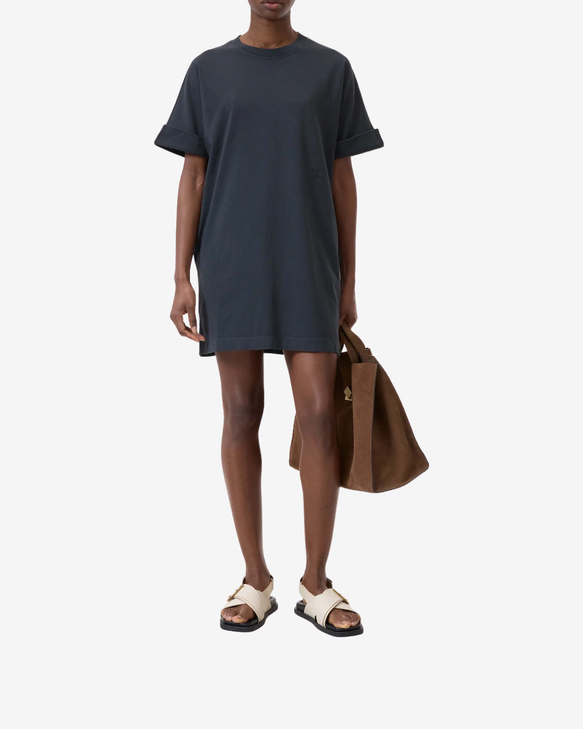 T-shirt dress black