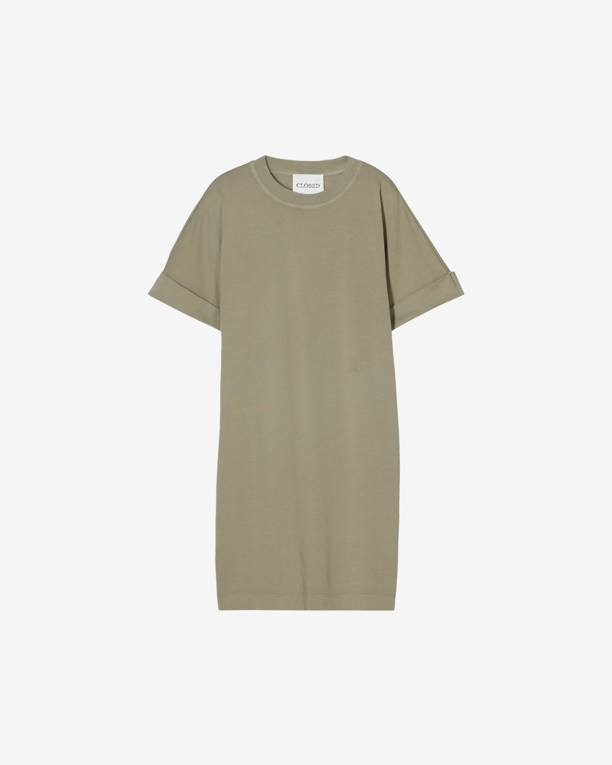 T-shirt dress chino green