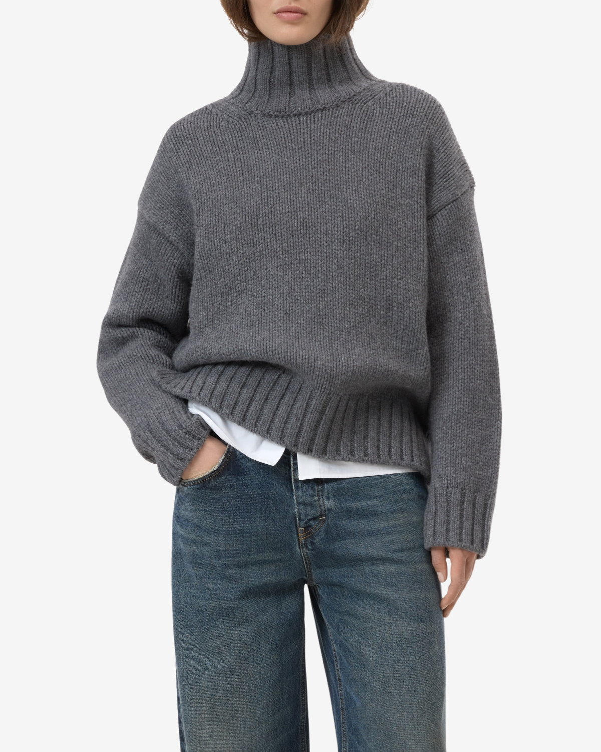 Rolli longsleeve Dark grey melange
