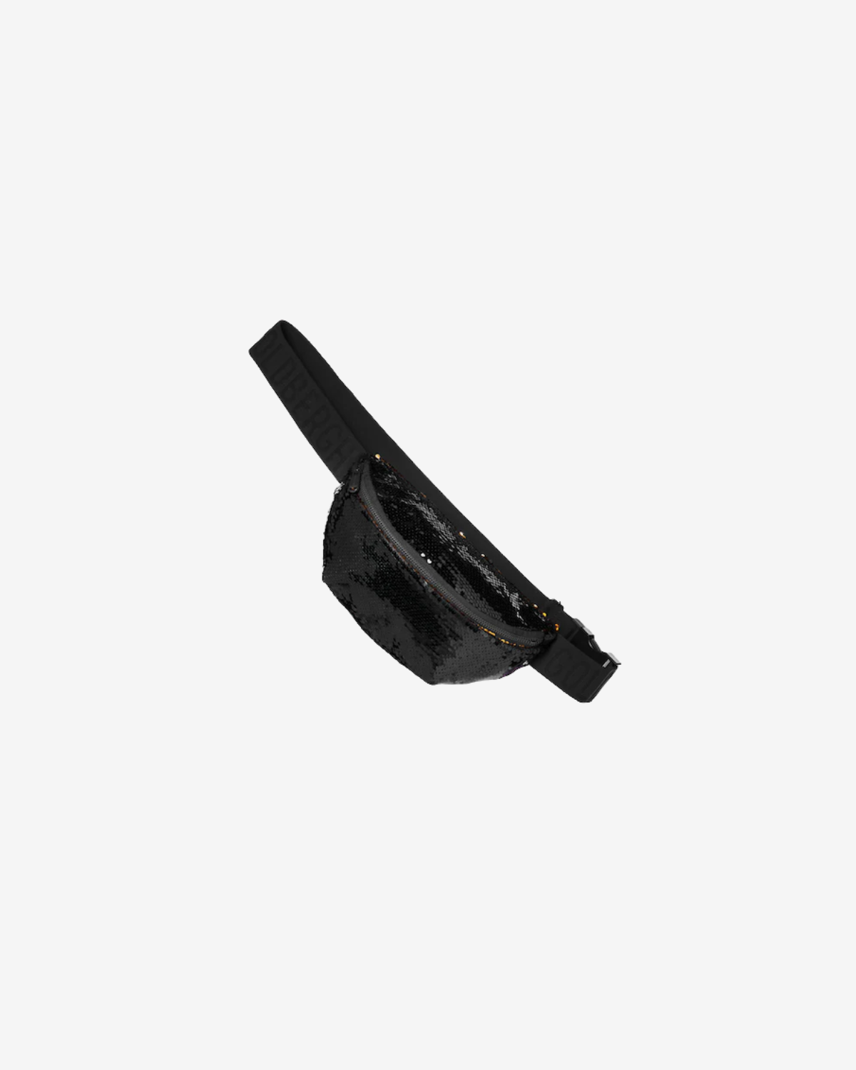 GLITTER fanny pack black