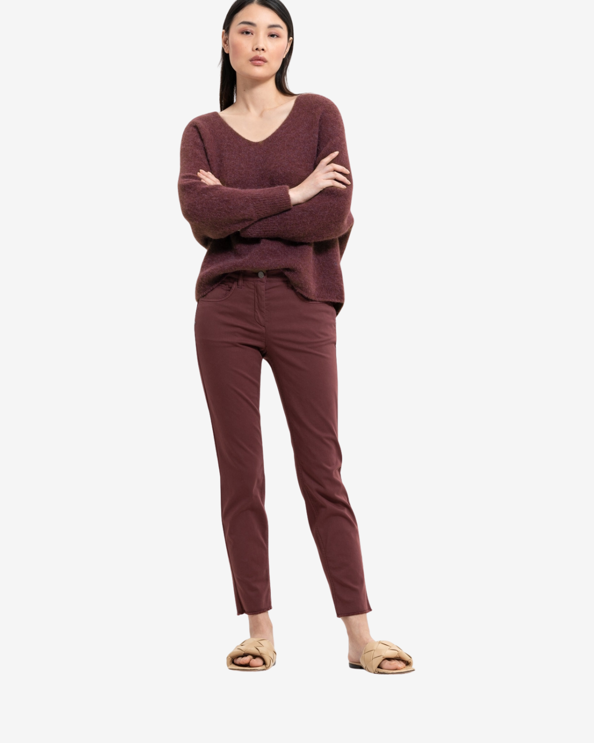 broek sportief Bruin
