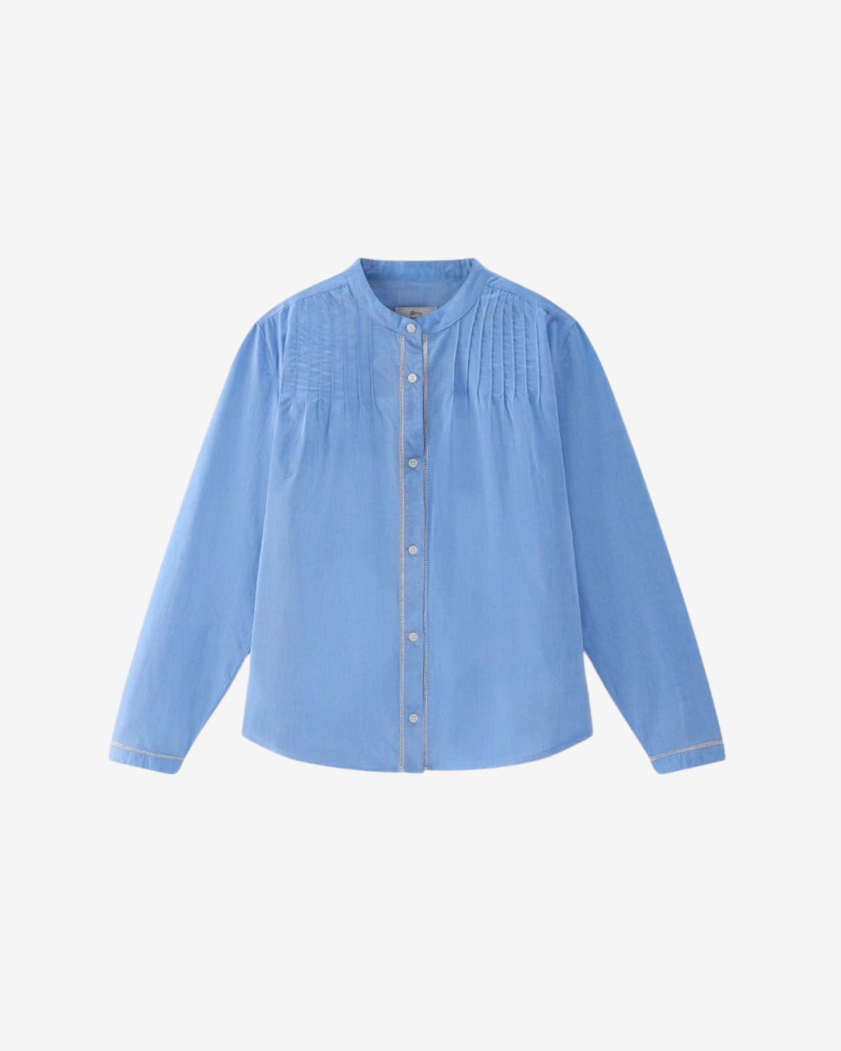 Pintuck chambray shirt pale indigo 2