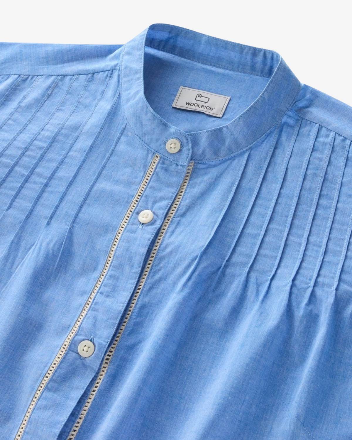 Pintuck chambray shirt pale indigo 2