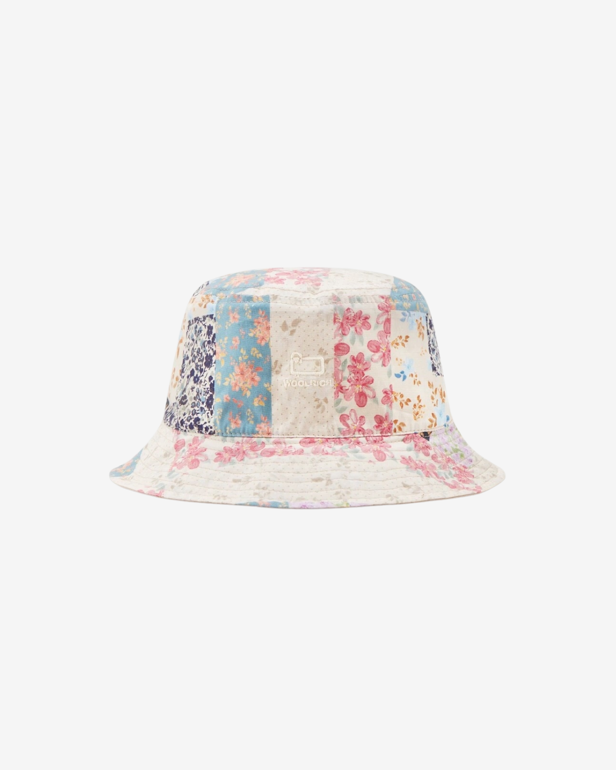 UNISEX REVERSIBLE BUCKET HAT cream patchwork