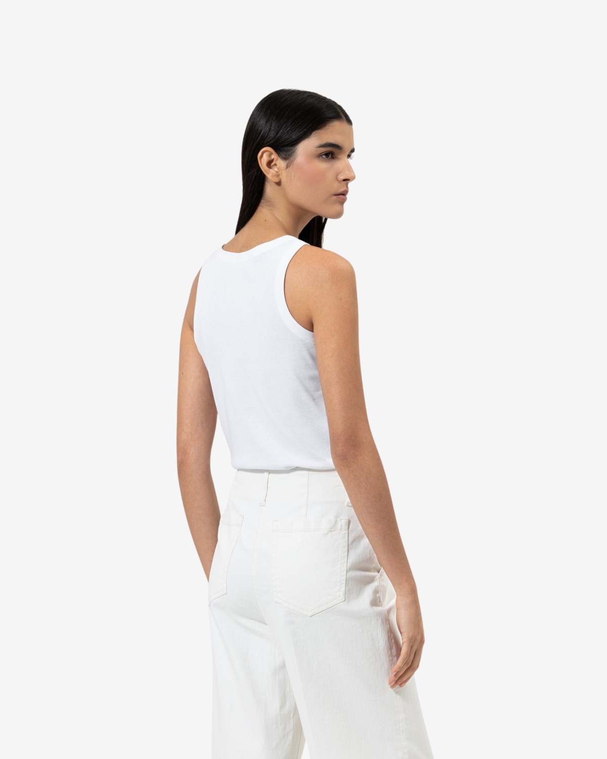 tanktop aus organic cotton bleached white