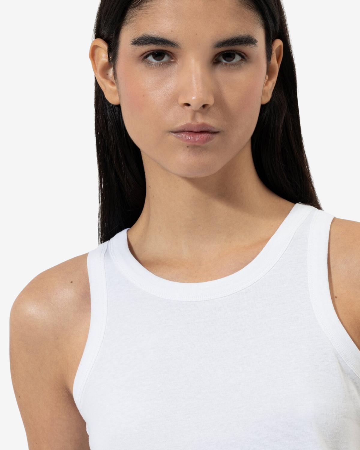 tanktop aus organic cotton bleached white