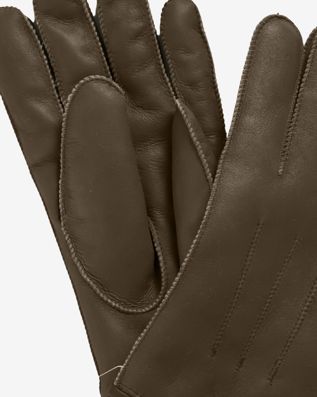 shearling gloves Chestnut