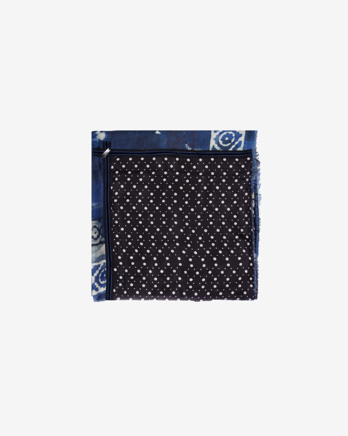 blueprint shawl Blue