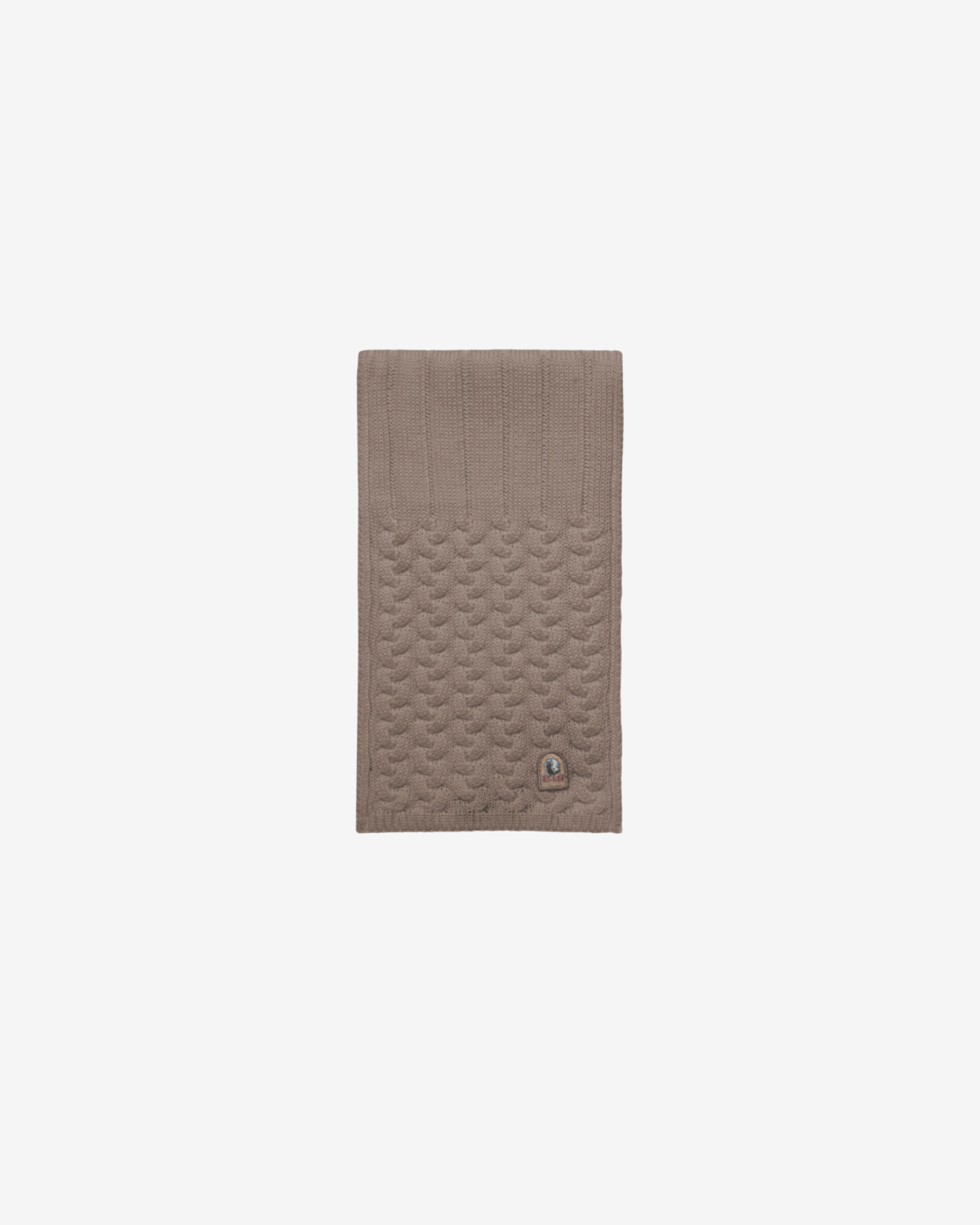 TRICOT KNITTED SCARF cappuccino