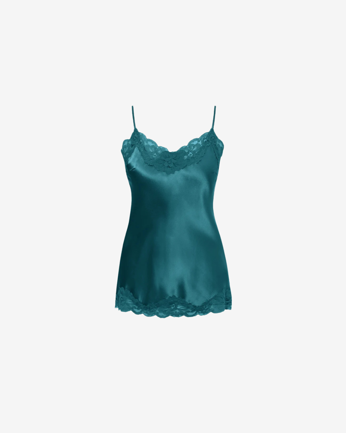 floral cami Porcelain blue