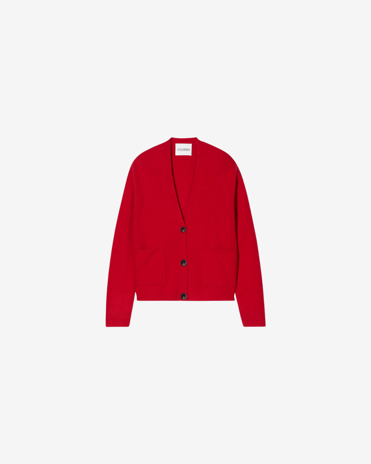 Cropped crew neck Chili pepper red