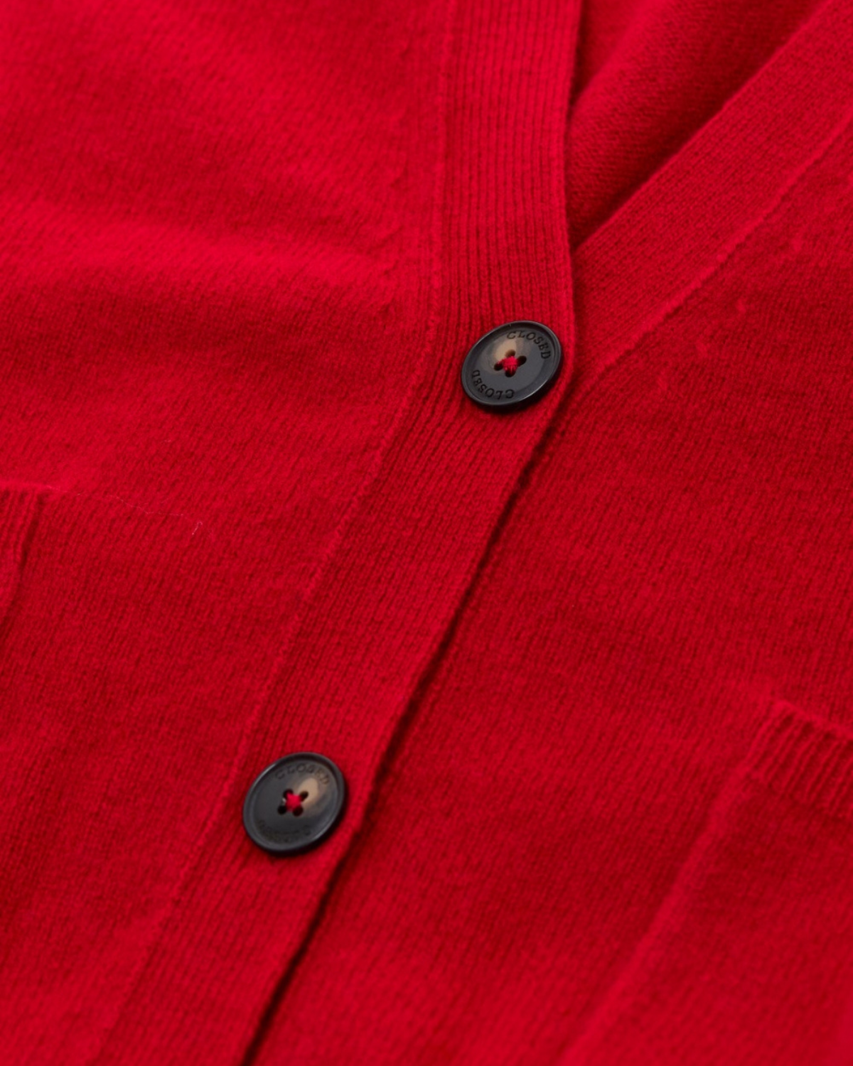 Cropped crew neck Chili pepper red
