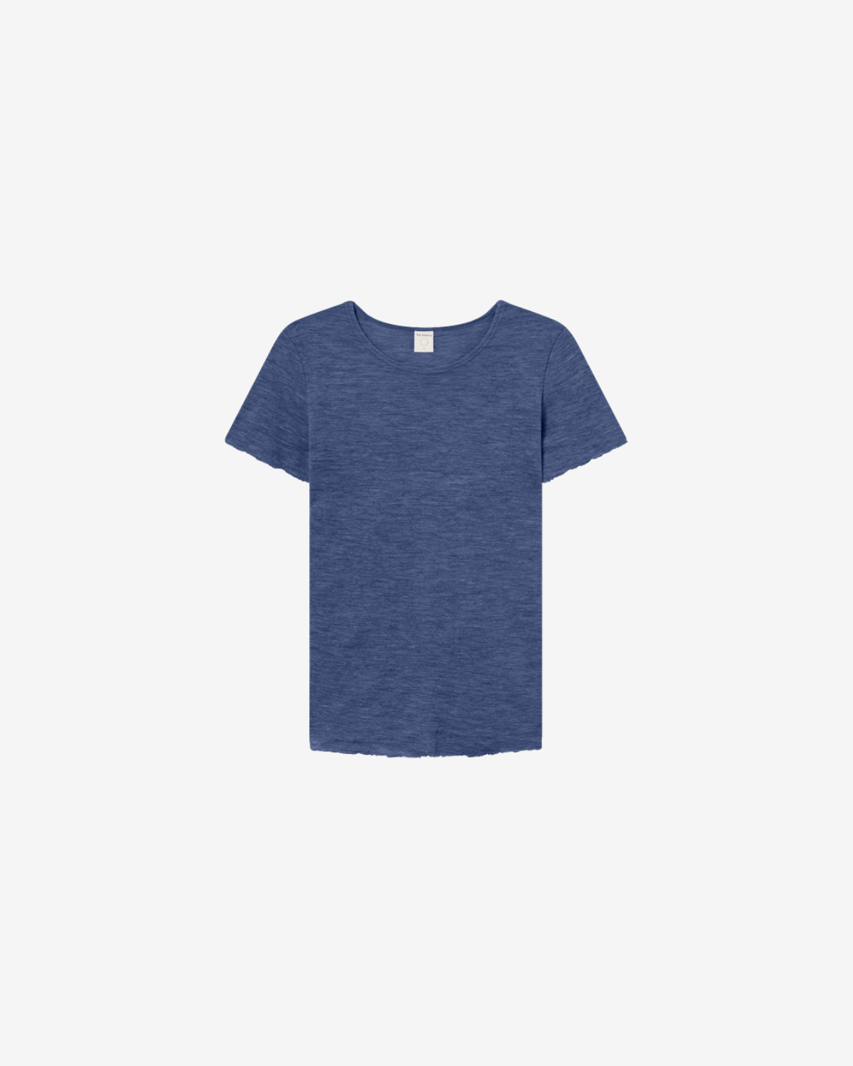 T-Shirt R-neck s/s indigo melange