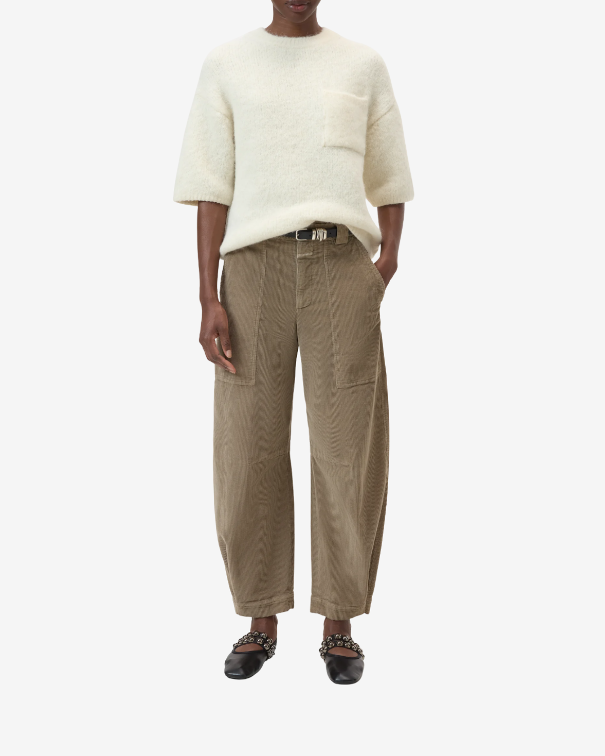 Crew short sleeve Ivory