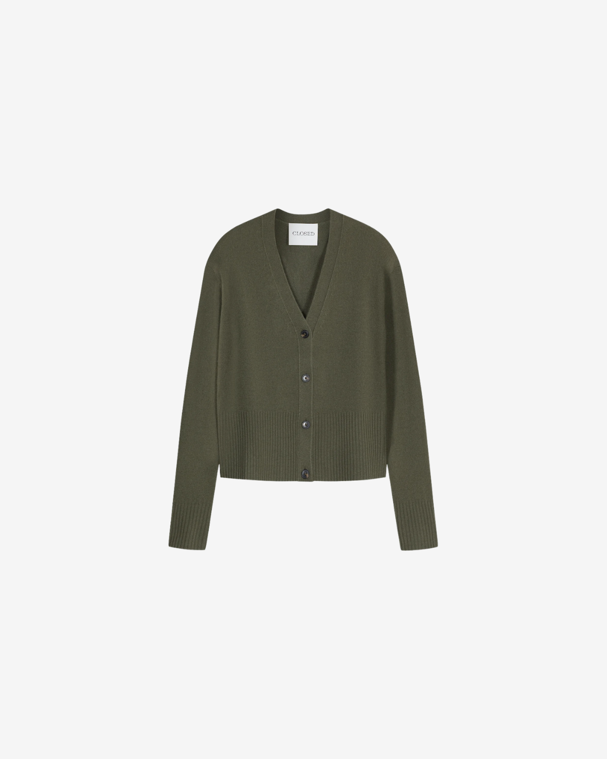 V neck cardigan Forest green