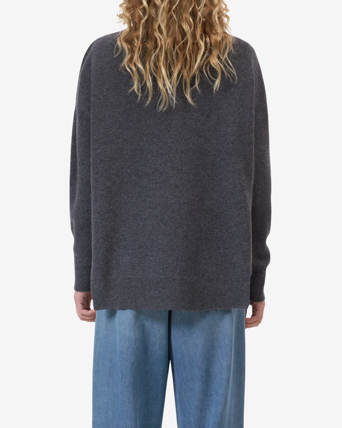 High neck long sleeve Dark grey melange